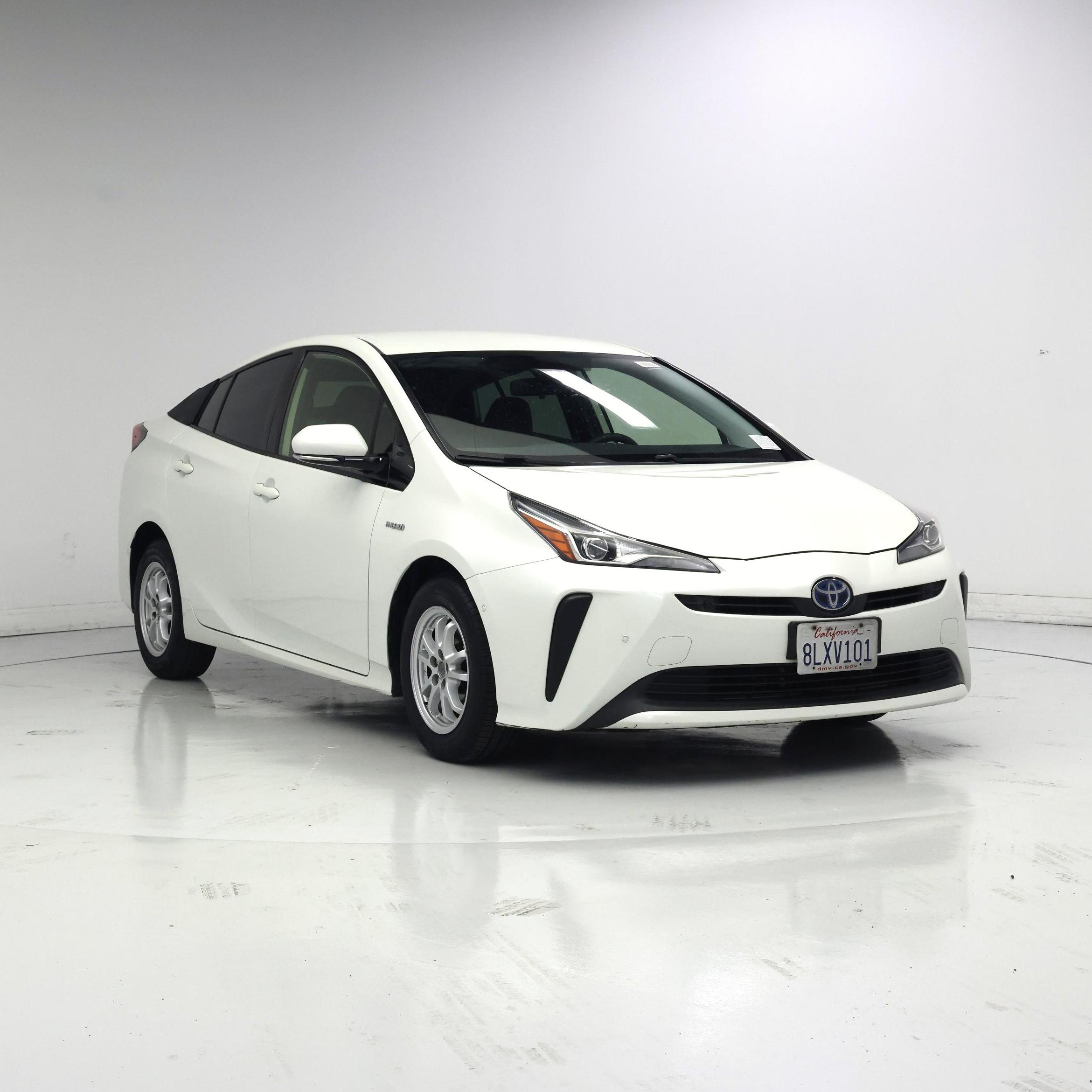 White 2019 Toyota Prius Hatchback Front-Wheel Drive Automatic