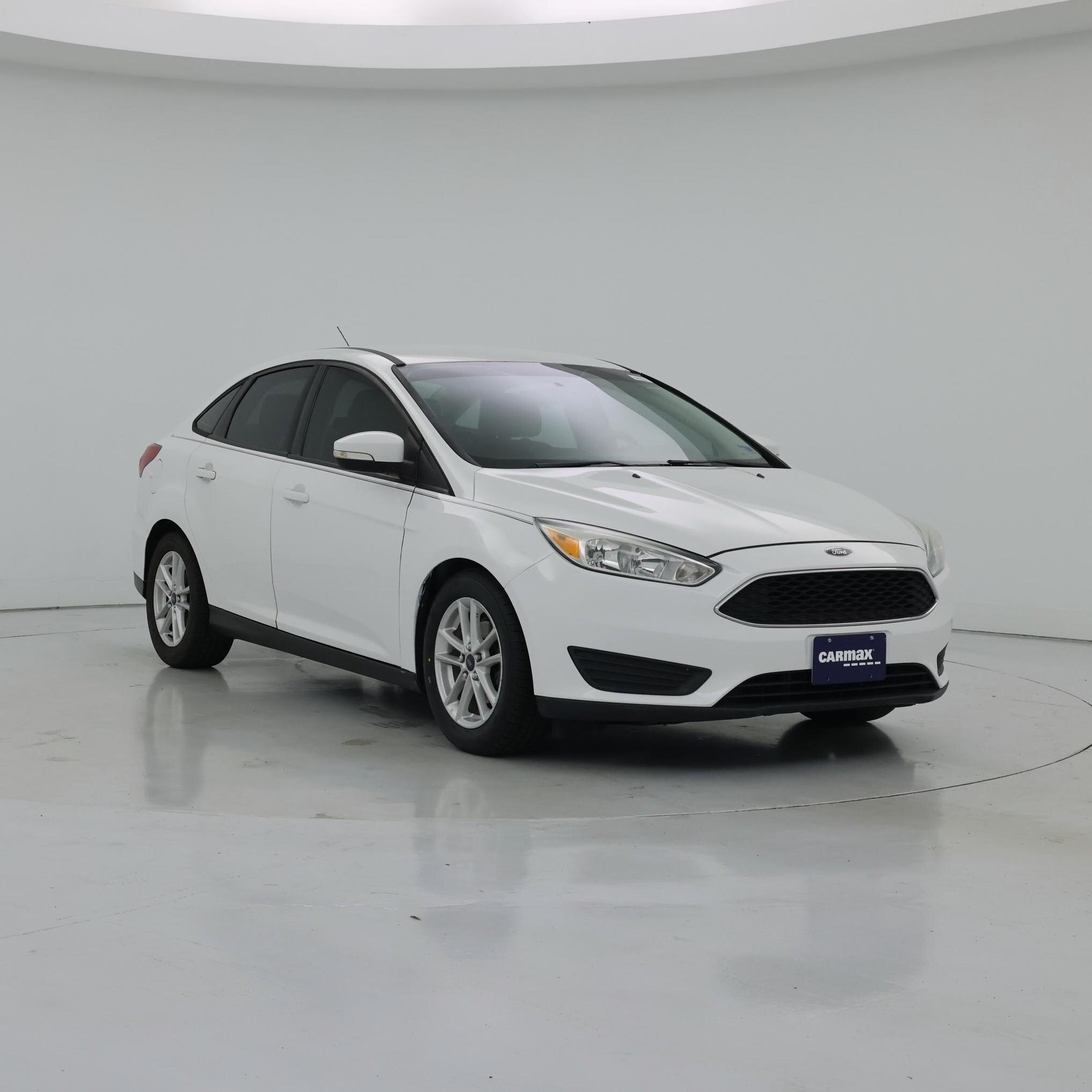 White 2015 Ford Focus Sedan Front-Wheel Drive Automatic