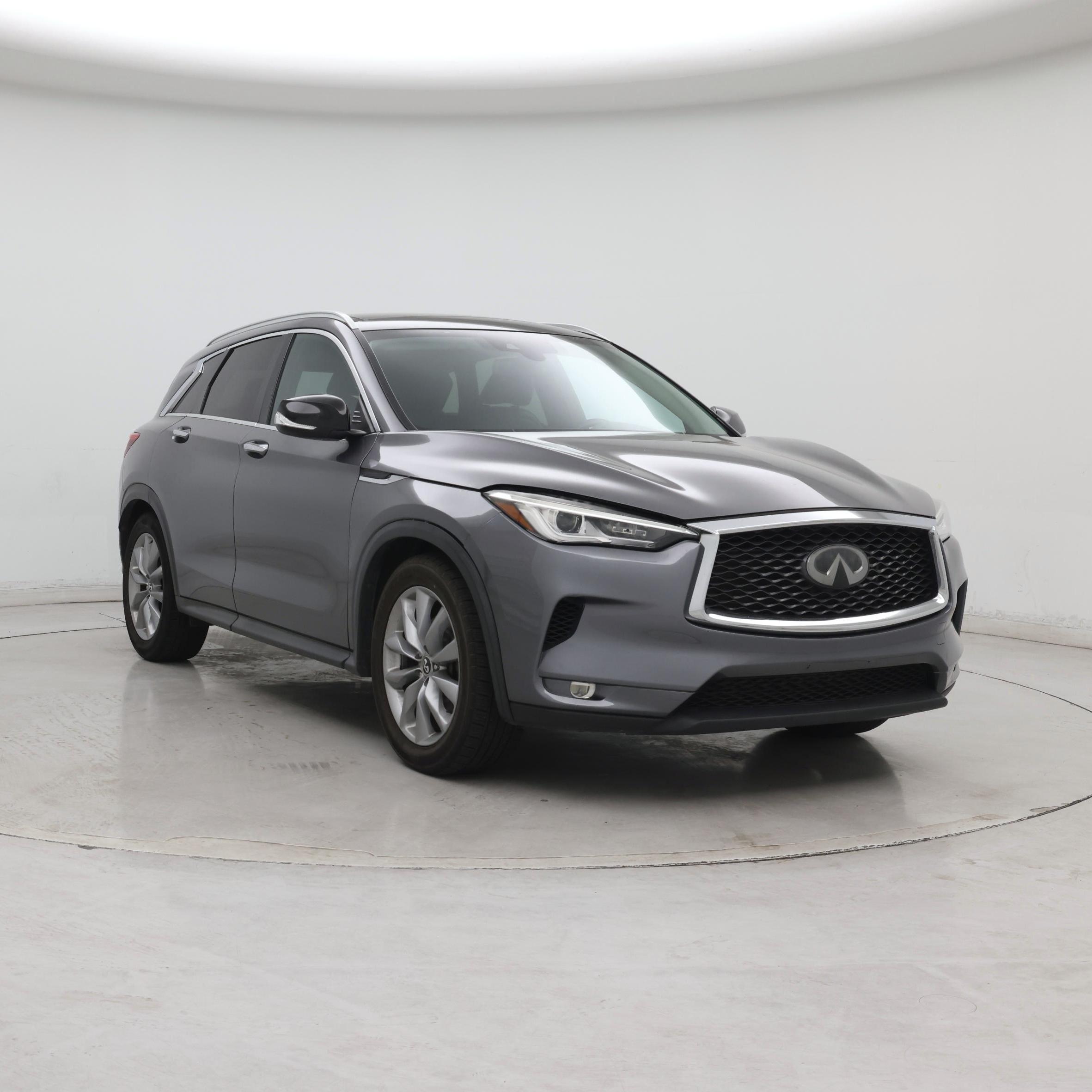 Gray 2019 INFINITI QX50 SUV / Crossover Front-Wheel Drive Automatic