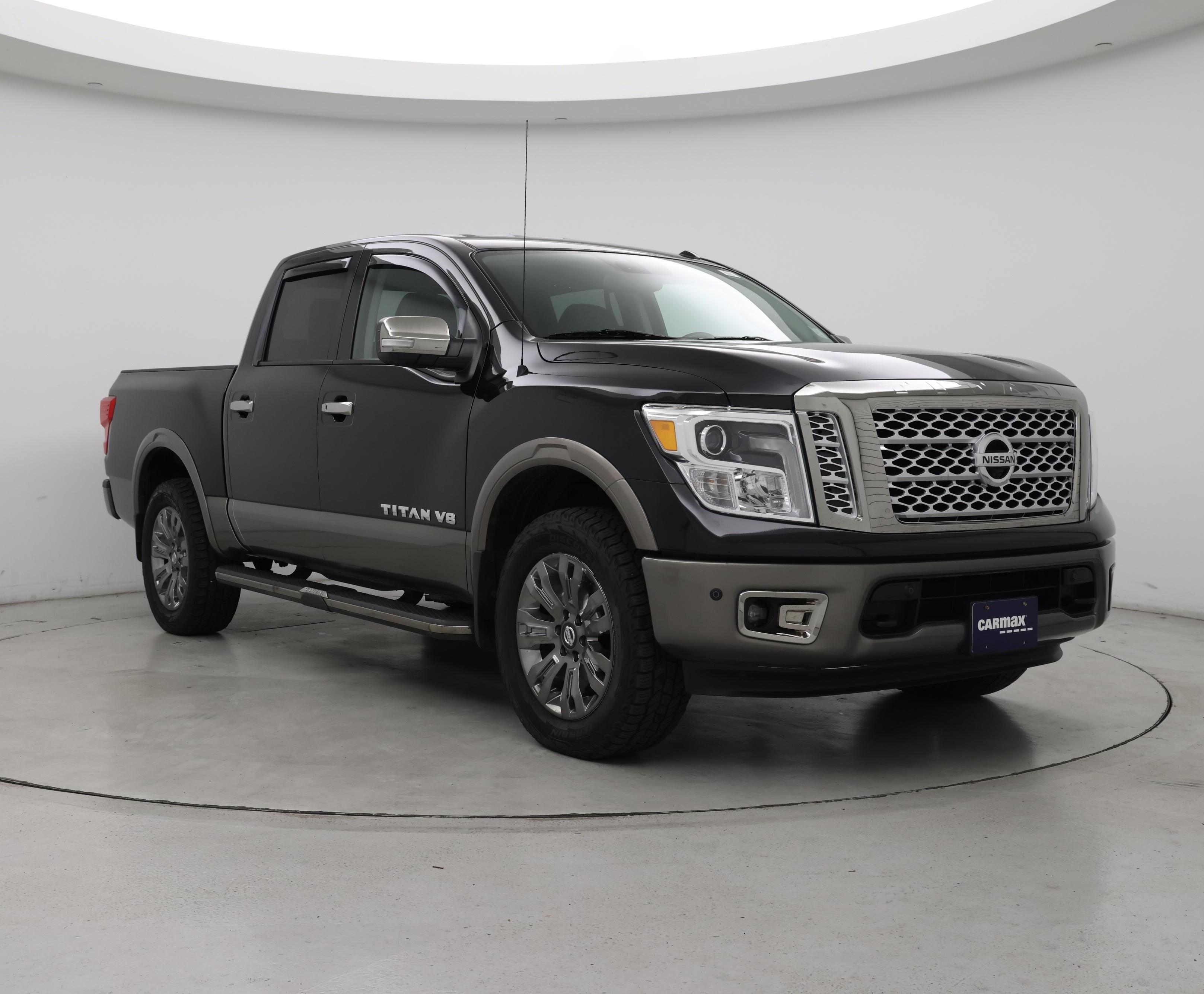 Black 2019 Nissan Titan Pickup Truck Four-Wheel Drive Automatic