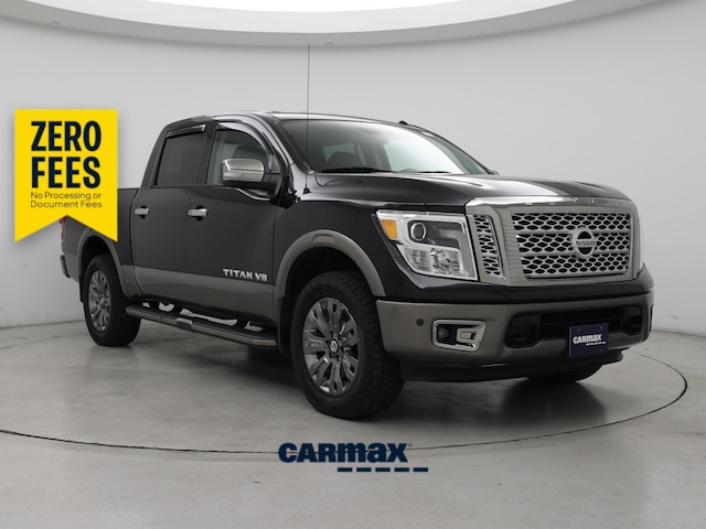 Black 2019 Nissan Titan Pickup Truck Four-Wheel Drive Automatic