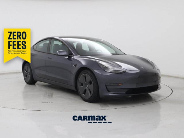 Gray 2023 Tesla Model 3 Sedan Rear-Wheel Drive Automatic