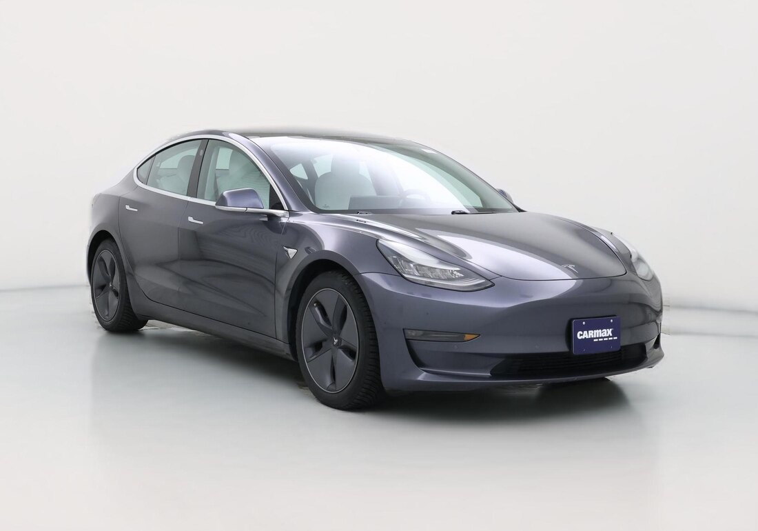 2020 Tesla Model 3 Long Range All-Wheel Drive in Gray — CarMax photo