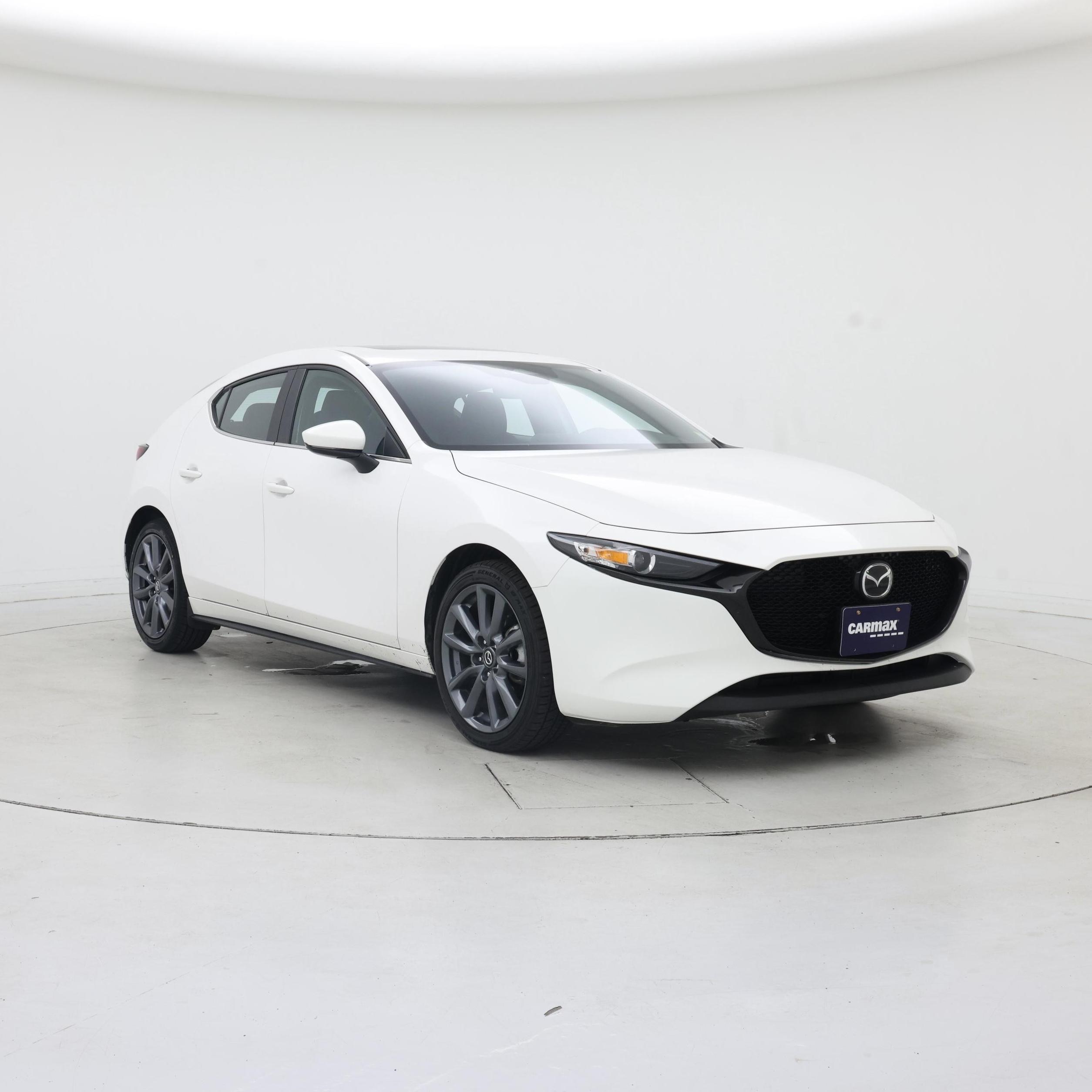White 2025 Mazda MAZDA3 Hatchback Front-Wheel Drive Automatic