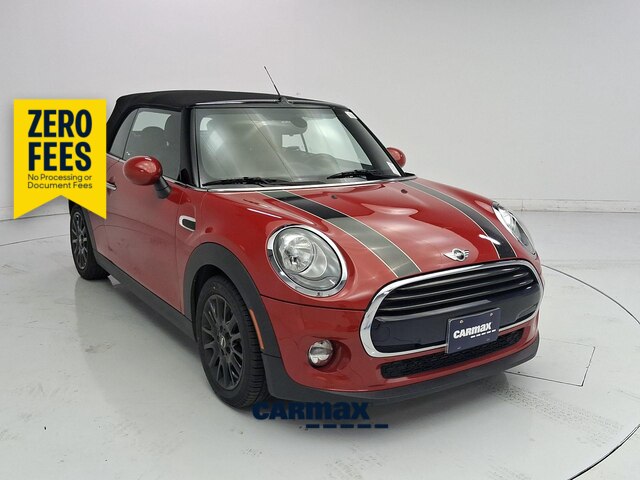 Red 2017 MINI Cooper Convertible Front-Wheel Drive Automatic
