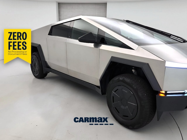 Silver 2024 Tesla Cybertruck Pickup Truck All-Wheel Drive Automatic