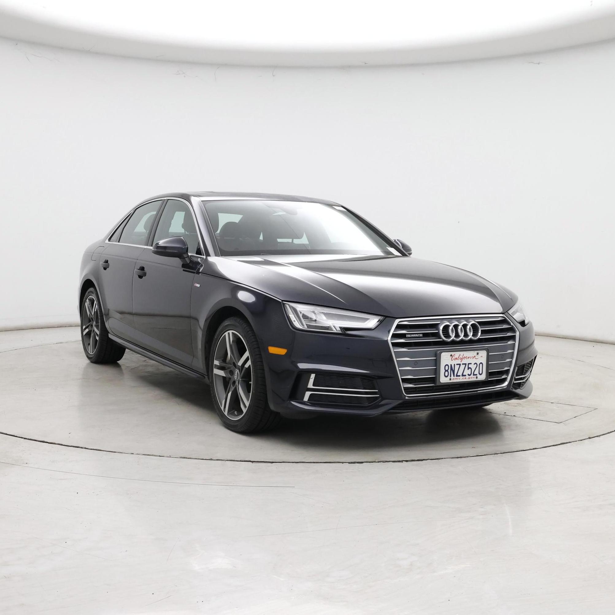 Blue 2017 Audi A4 Sedan All-Wheel Drive Automatic
