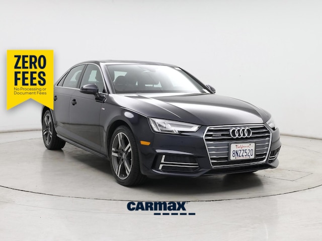 Blue 2017 Audi A4 Sedan All-Wheel Drive Automatic