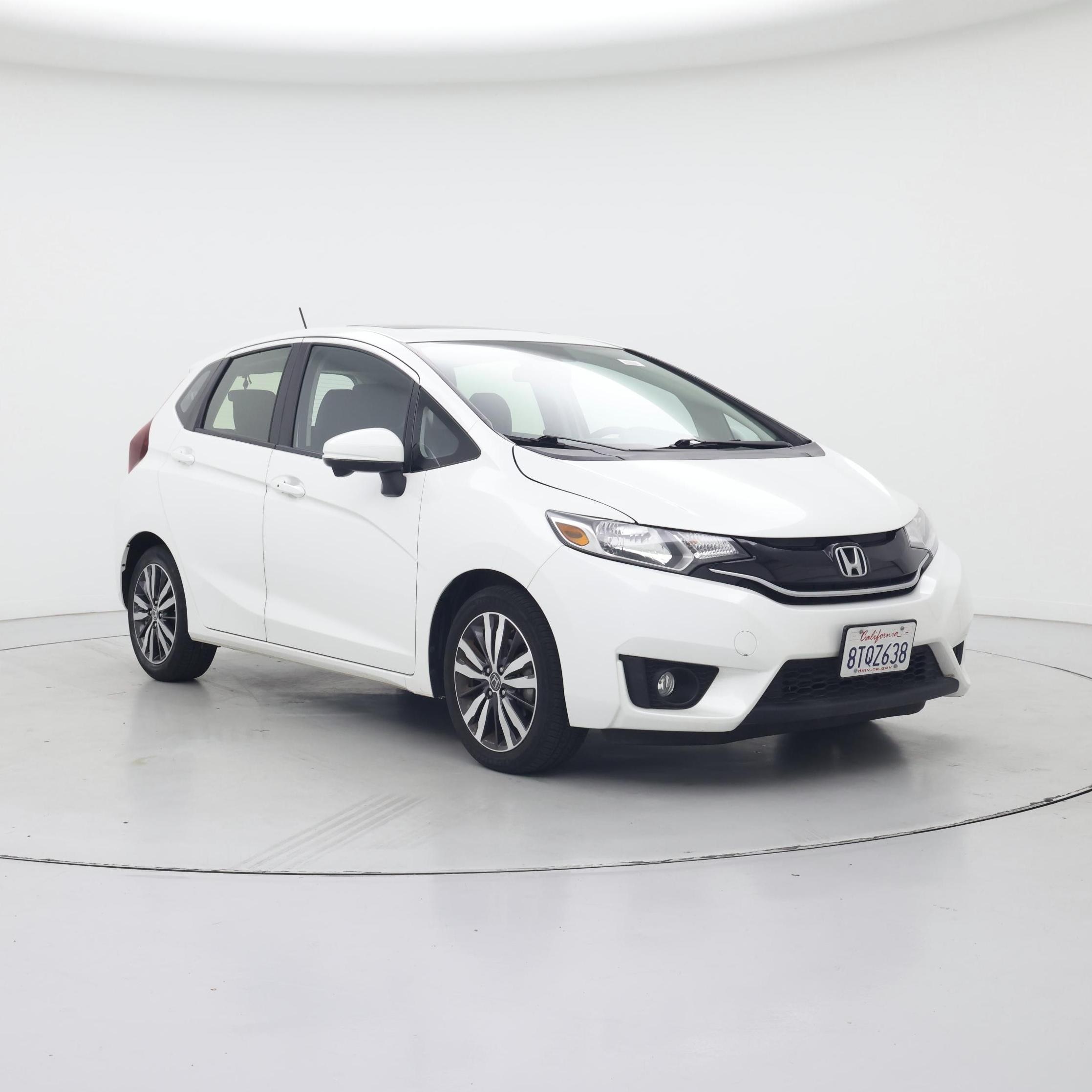 White 2016 Honda Fit Hatchback Front-Wheel Drive Automatic