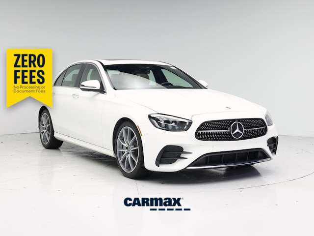 White 2021 Mercedes-Benz E-Class Sedan Rear-Wheel Drive Automatic