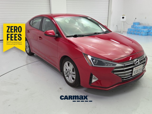Red 2020 Hyundai Elantra Sedan Front-Wheel Drive Automatic