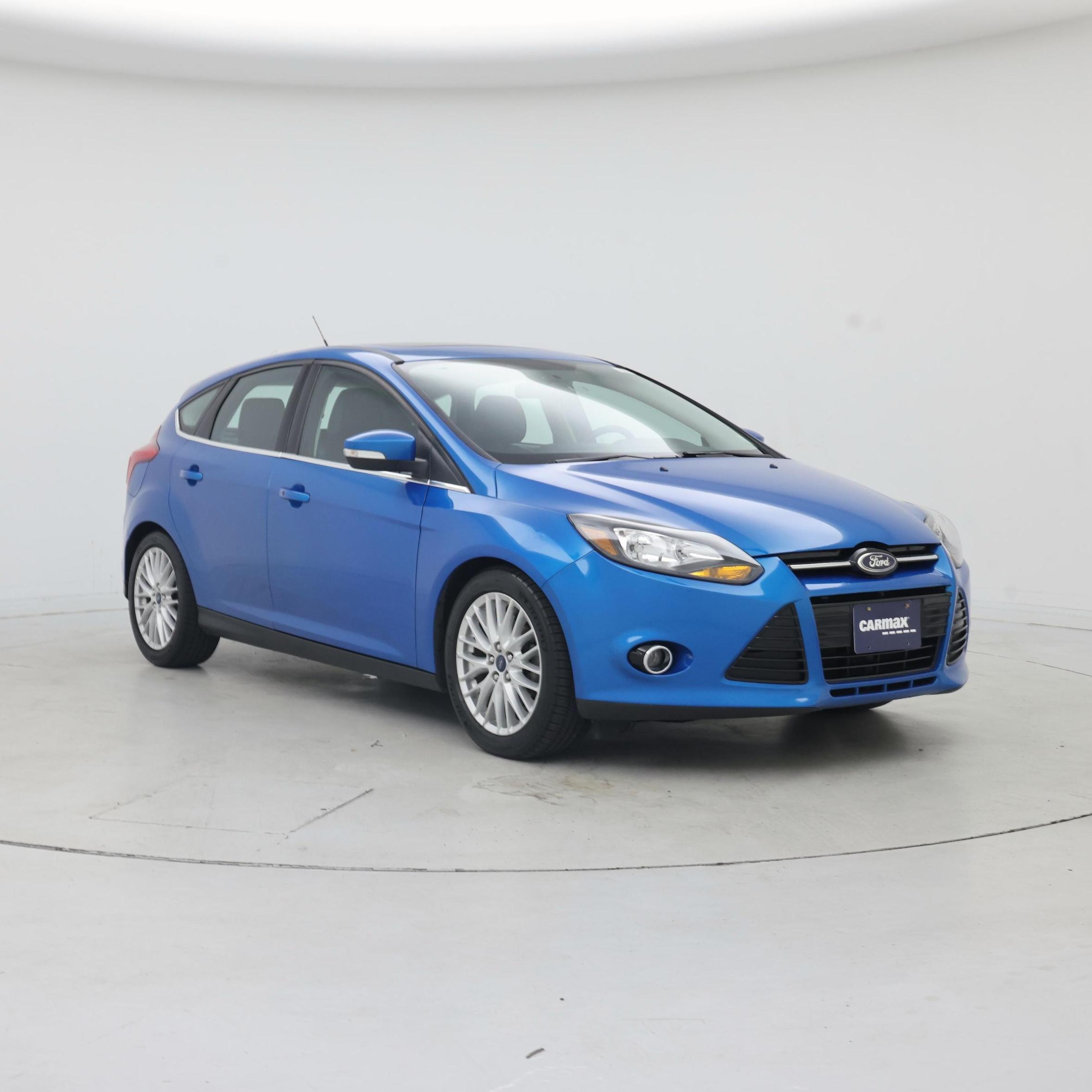 Blue 2014 Ford Focus Hatchback Front-Wheel Drive Automatic