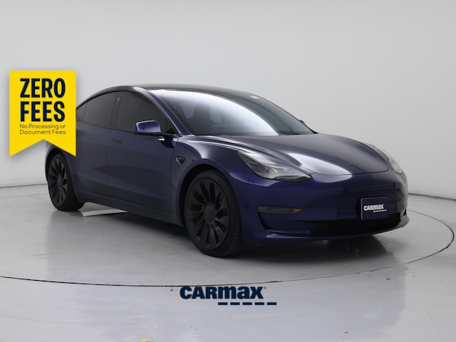 Blue 2023 Tesla Model 3 Sedan All-Wheel Drive Automatic