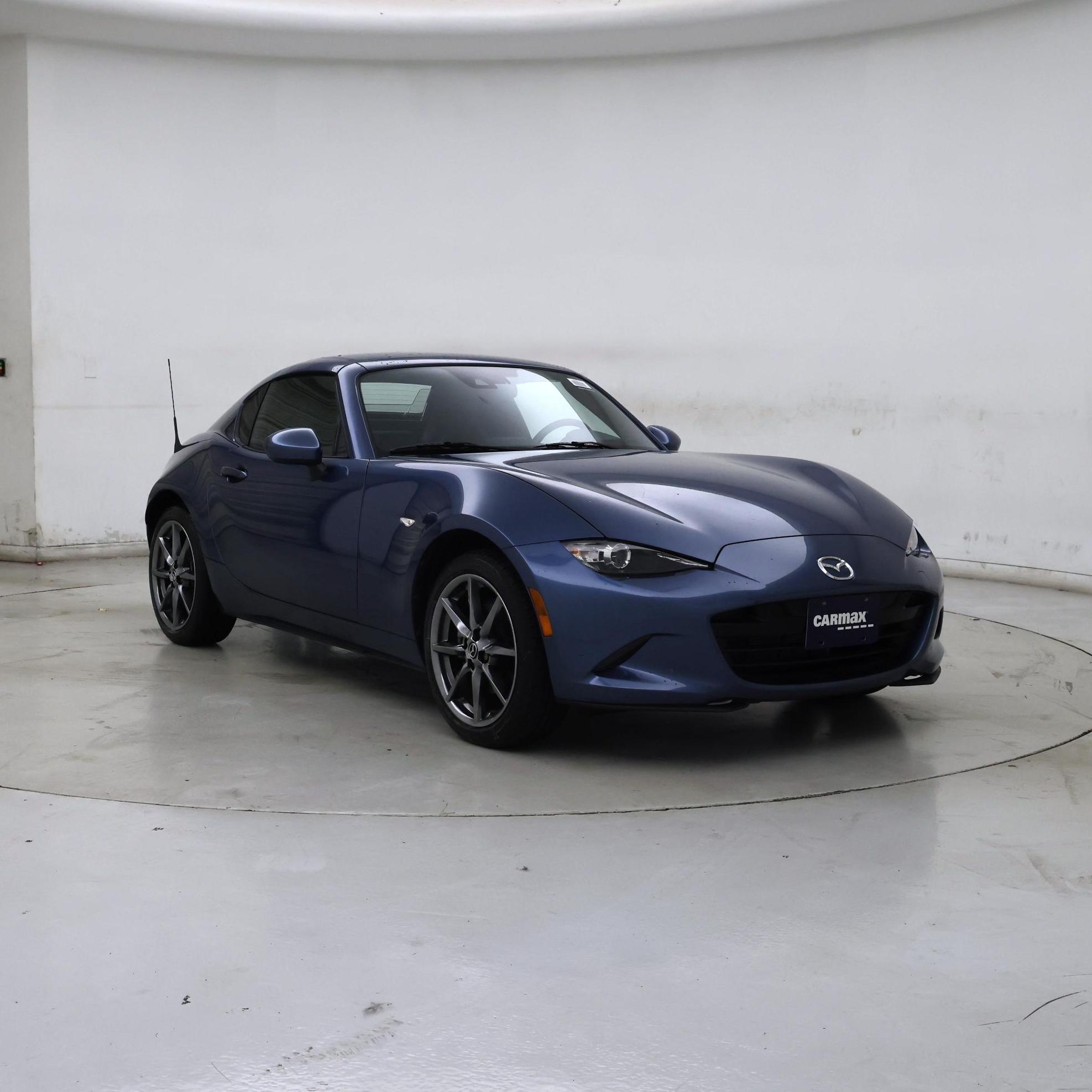 Blue 2020 Mazda MX-5 Miata Convertible Rear-Wheel Drive Automatic