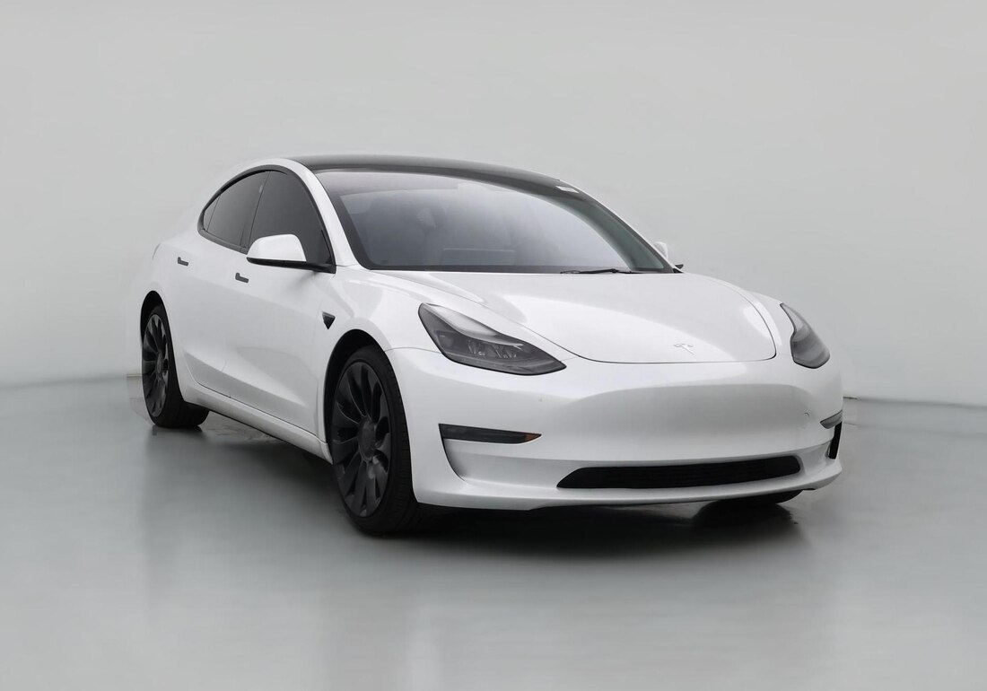 2023 Tesla Model 3 Performance in White — CarMax photo