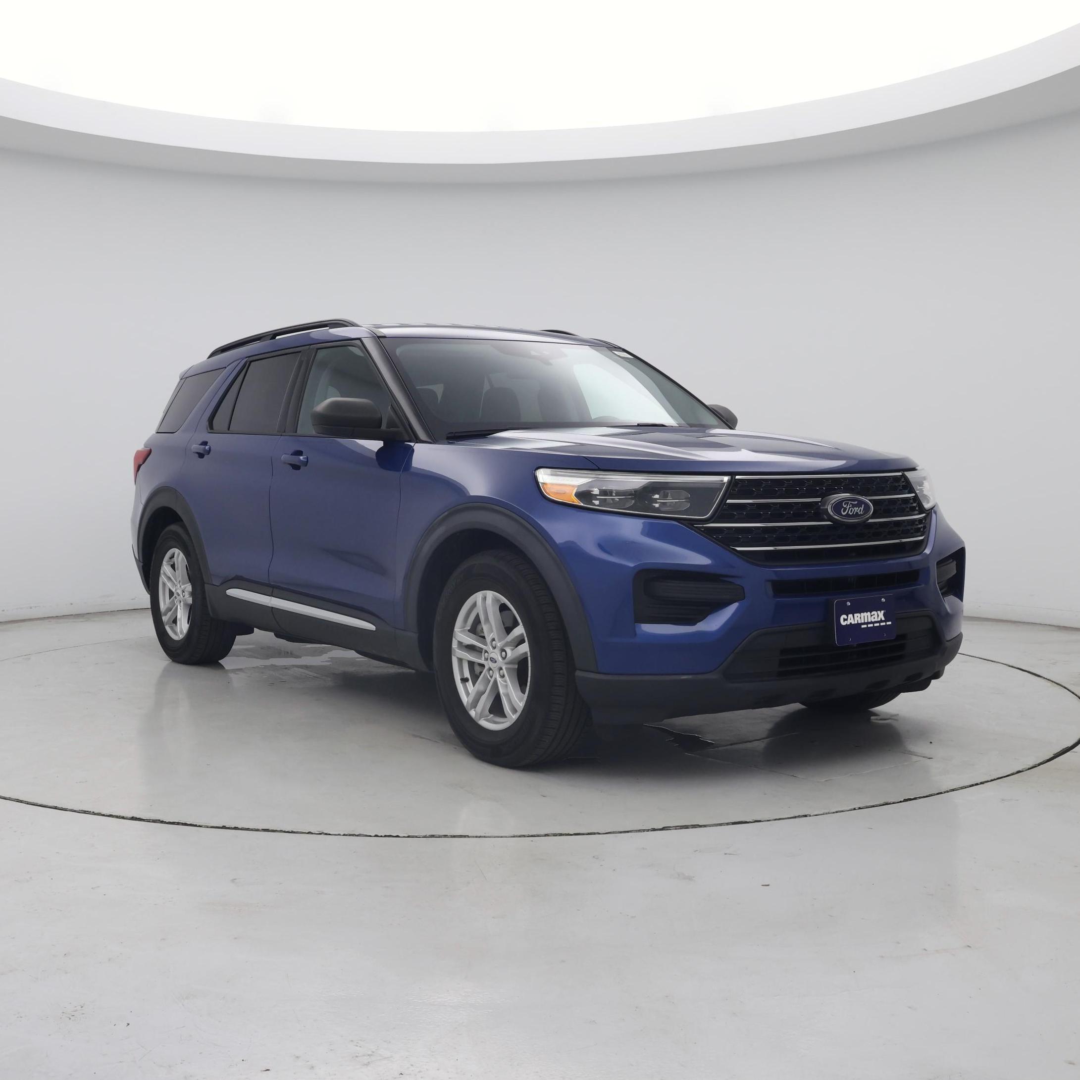 Blue 2021 Ford Explorer SUV / Crossover Rear-Wheel Drive Automatic