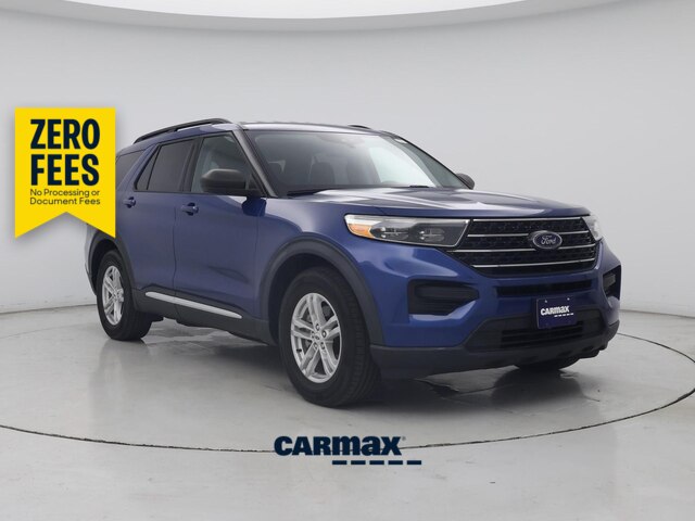 Blue 2021 Ford Explorer SUV / Crossover Rear-Wheel Drive Automatic
