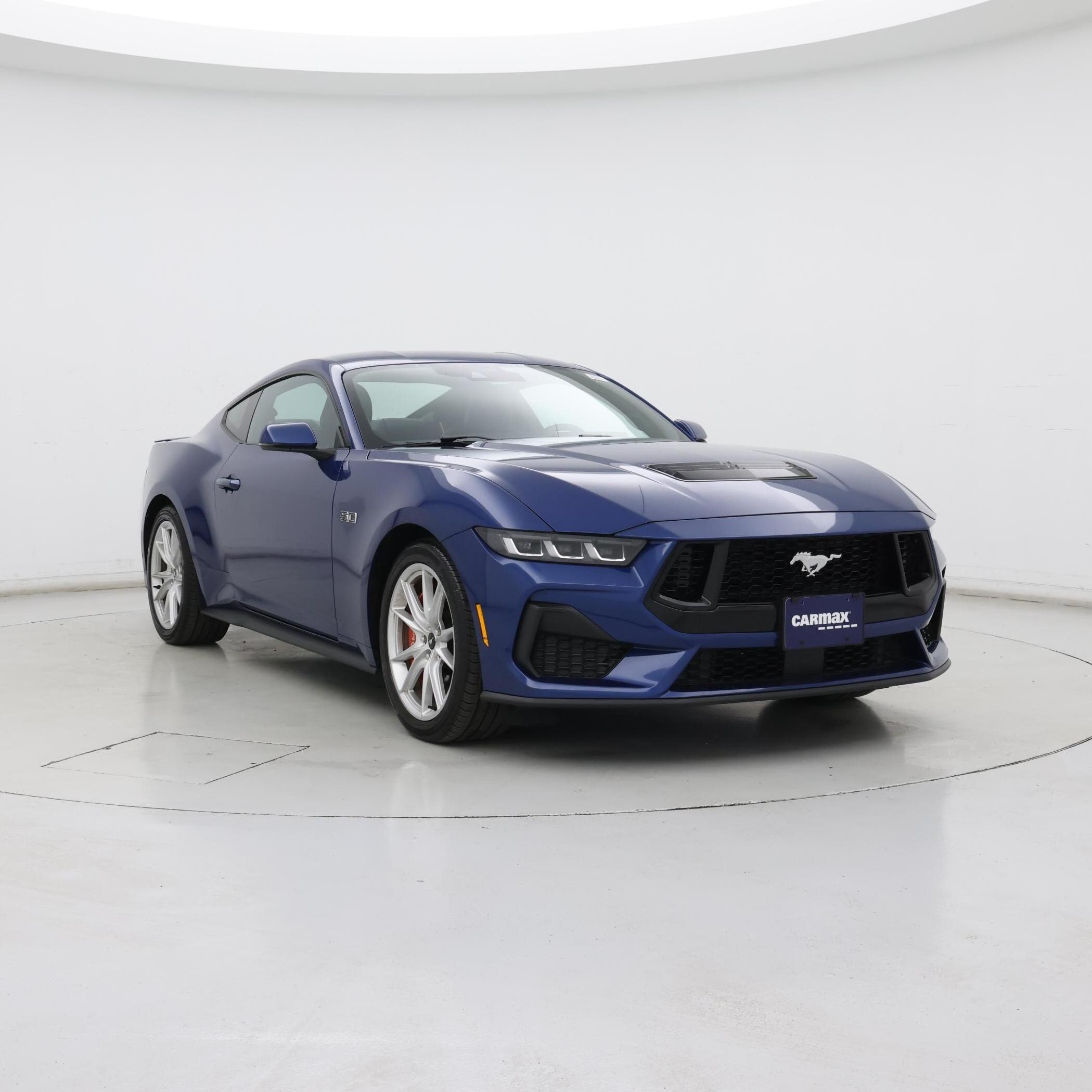 Blue 2024 Ford Mustang Coupe Rear-Wheel Drive Automatic