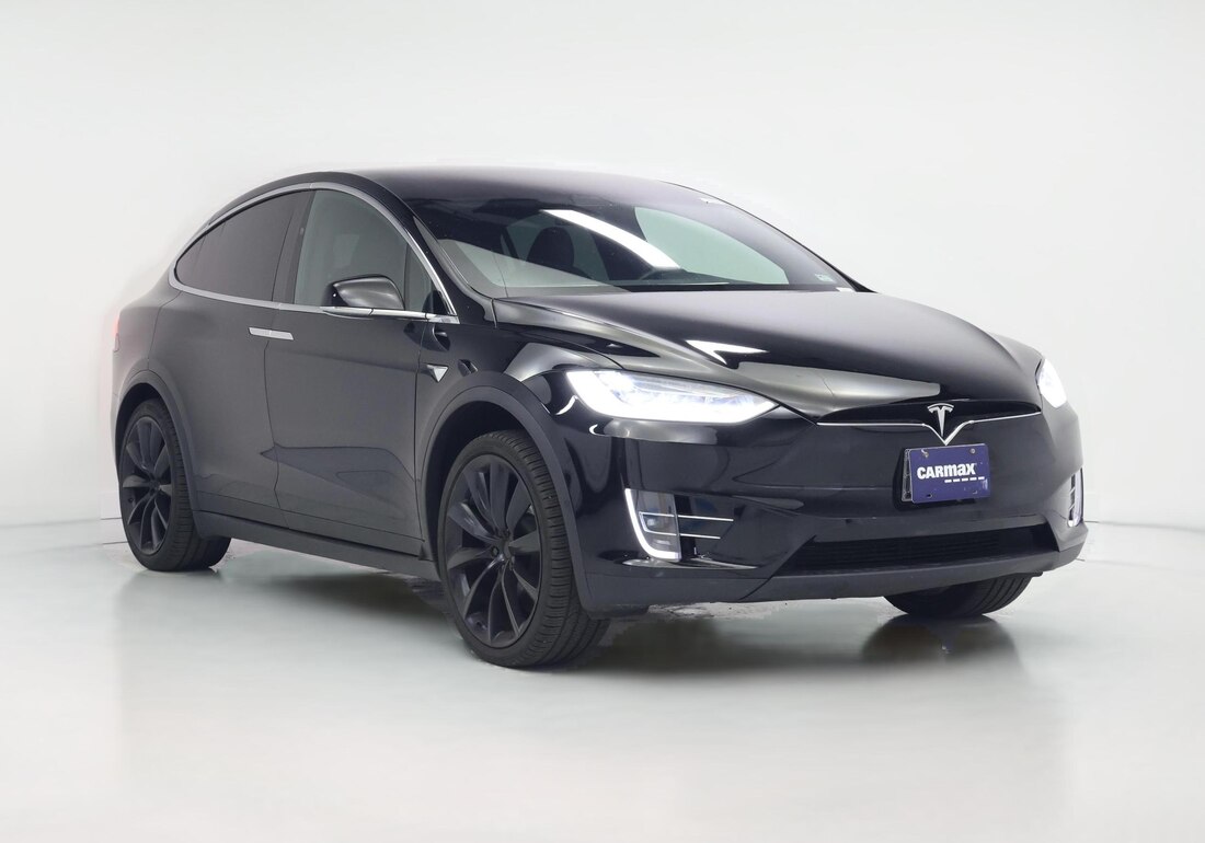 2020 Tesla Model X Long Range Plus in Black — CarMax photo
