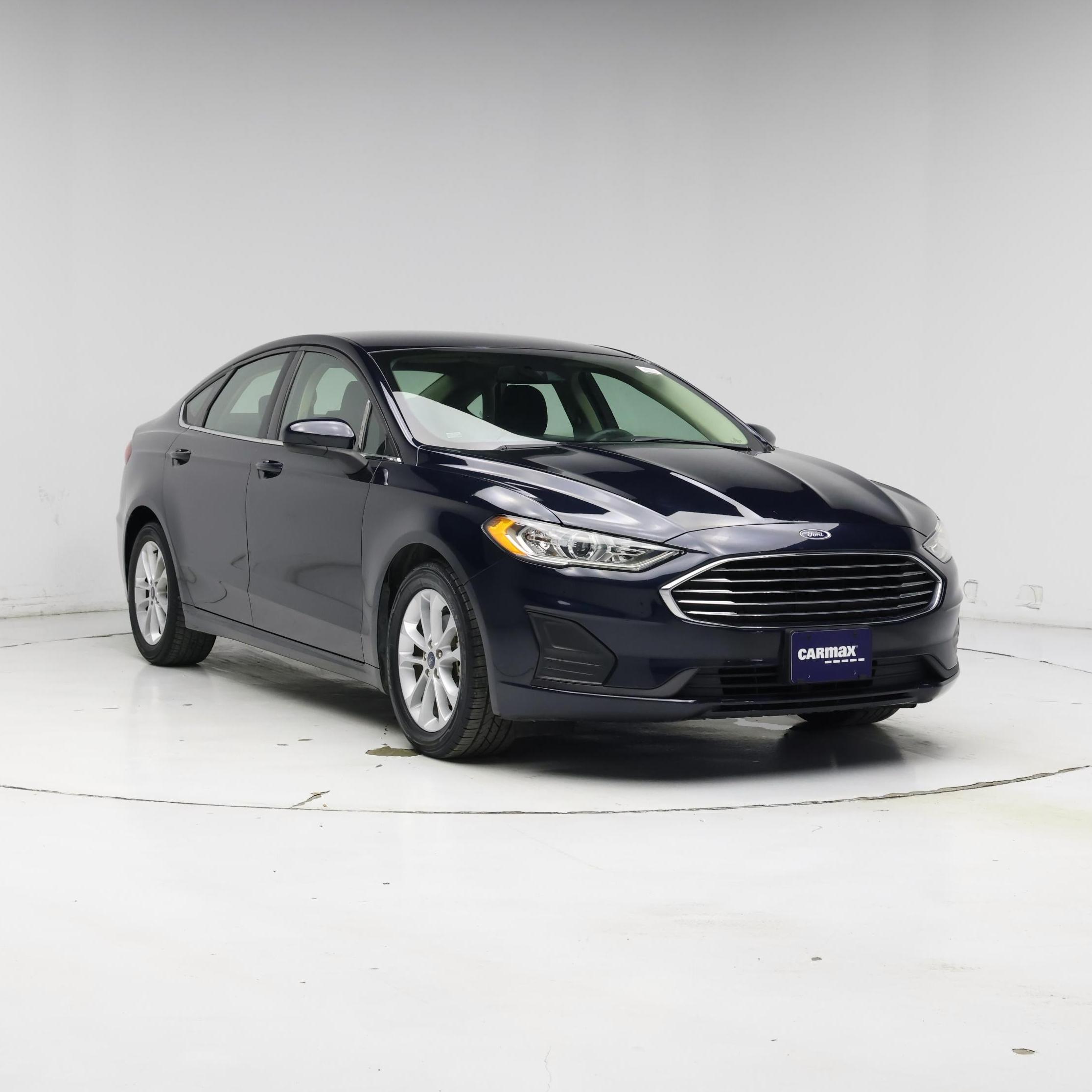Blue 2020 Ford Fusion Sedan Front-Wheel Drive Automatic