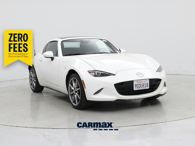 White 2022 Mazda MX-5 Miata Convertible Rear-Wheel Drive Manual