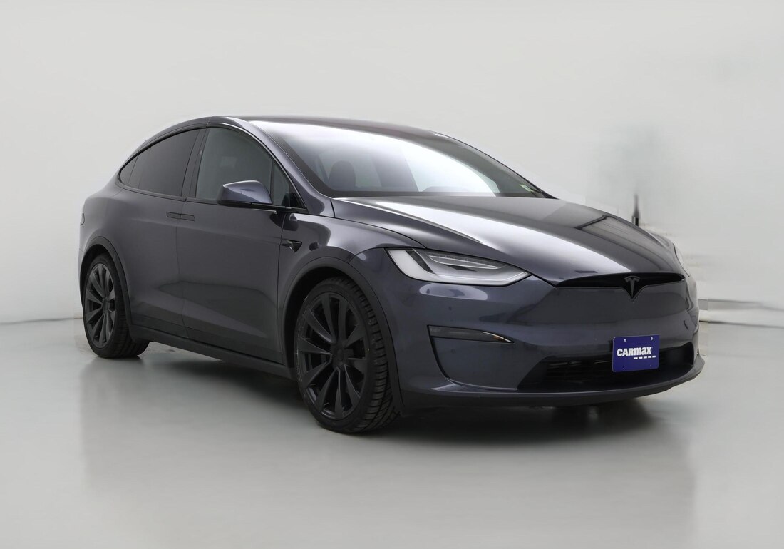 2022 Tesla Model X Plaid in Gray — CarMax photo