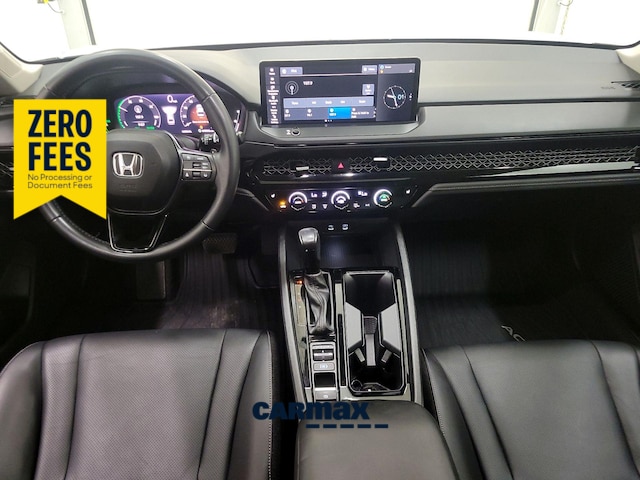 White 2023 Honda Accord Hybrid Sedan Front-Wheel Drive Automatic