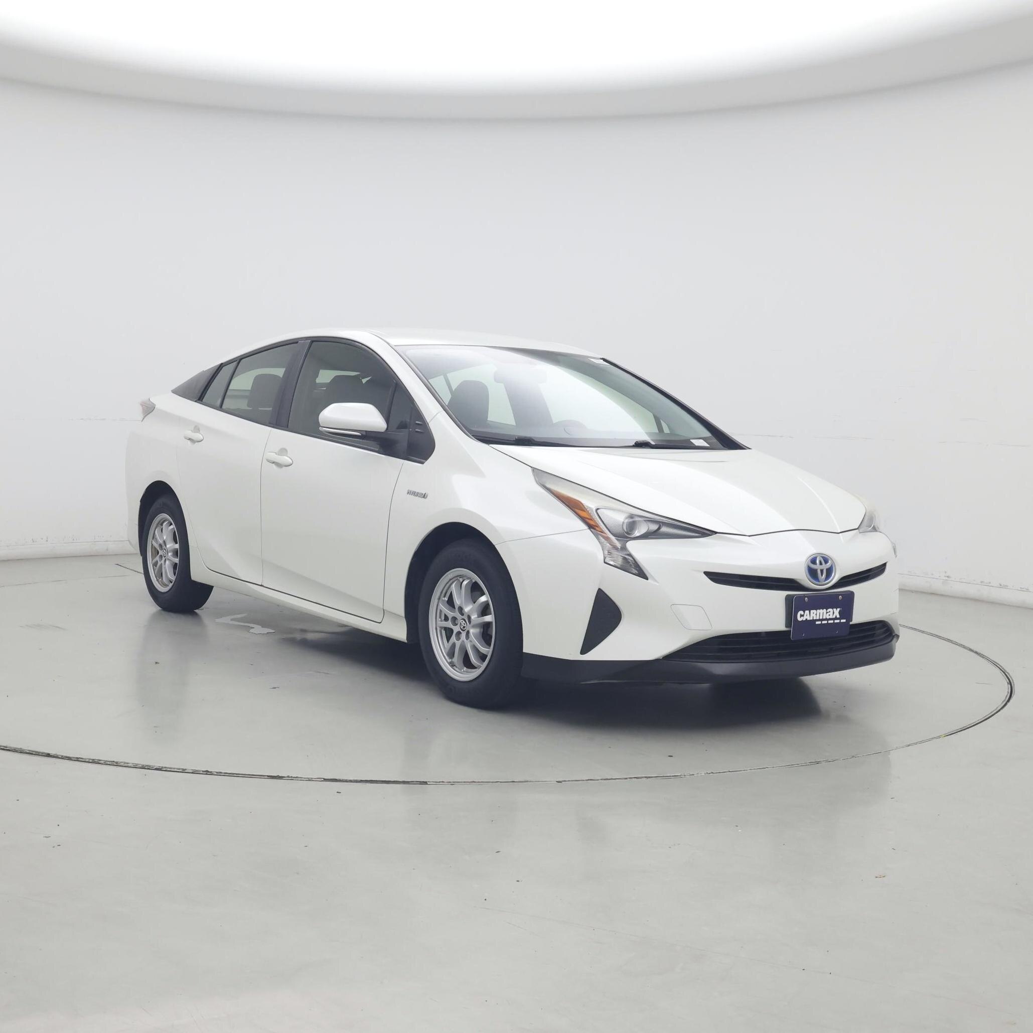 White 2016 Toyota Prius Hatchback Front-Wheel Drive Automatic