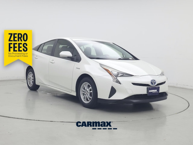 White 2016 Toyota Prius Hatchback Front-Wheel Drive Automatic