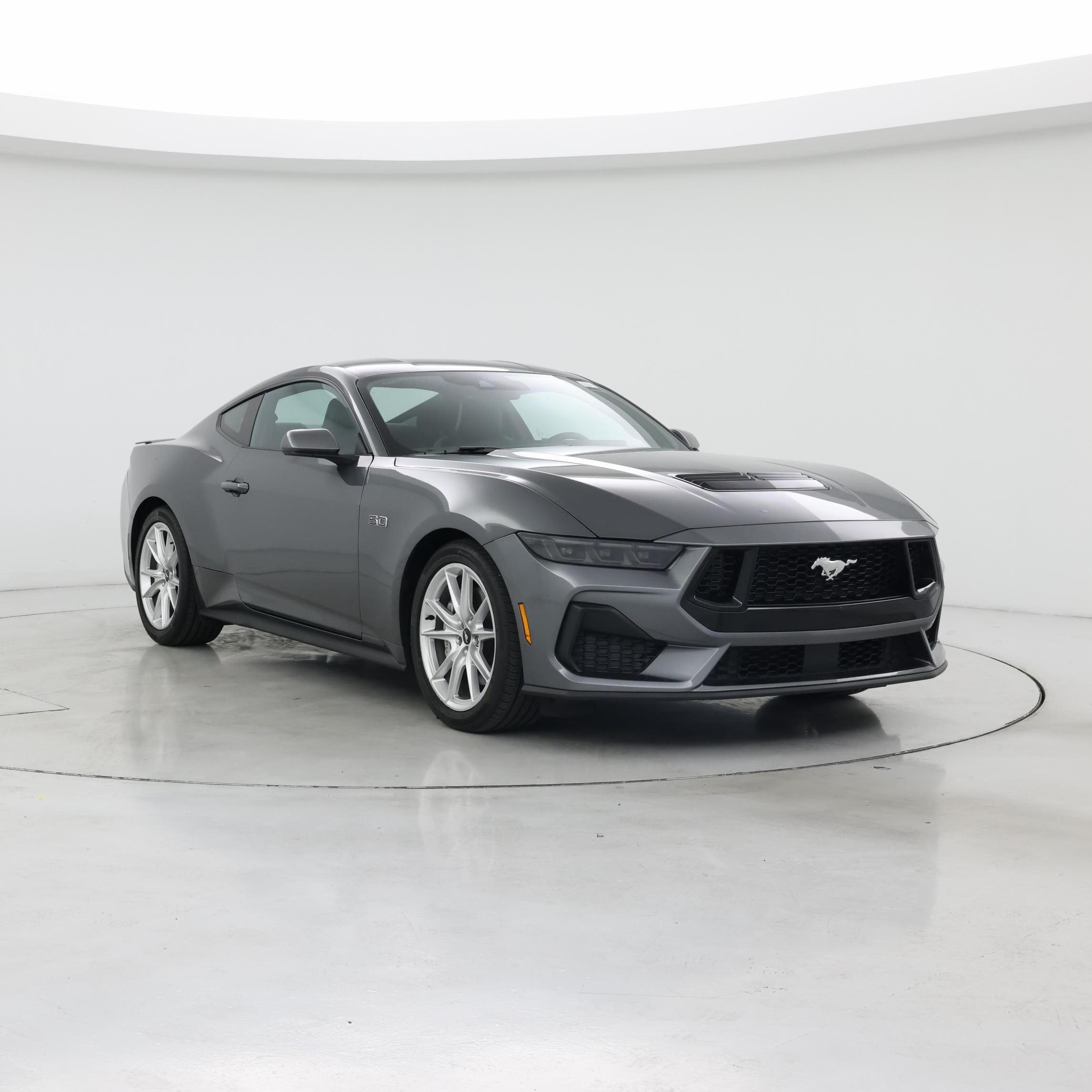 Gray 2025 Ford Mustang Coupe Rear-Wheel Drive Automatic