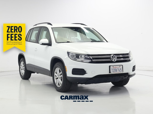 White 2017 Volkswagen Tiguan SUV / Crossover Front-Wheel Drive Automatic