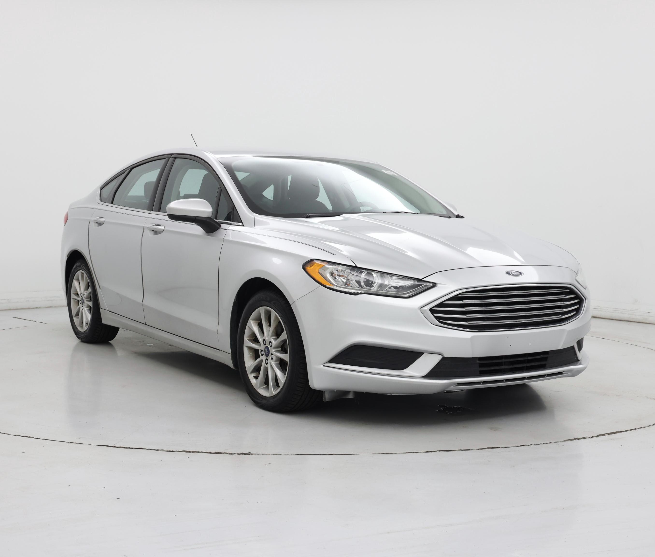 Silver 2017 Ford Fusion Sedan Front-Wheel Drive Automatic