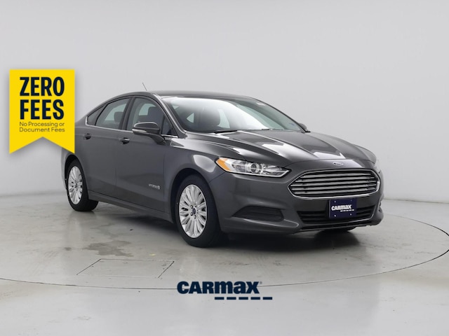 Gray 2016 Ford Fusion Hybrid Sedan Front-Wheel Drive Automatic