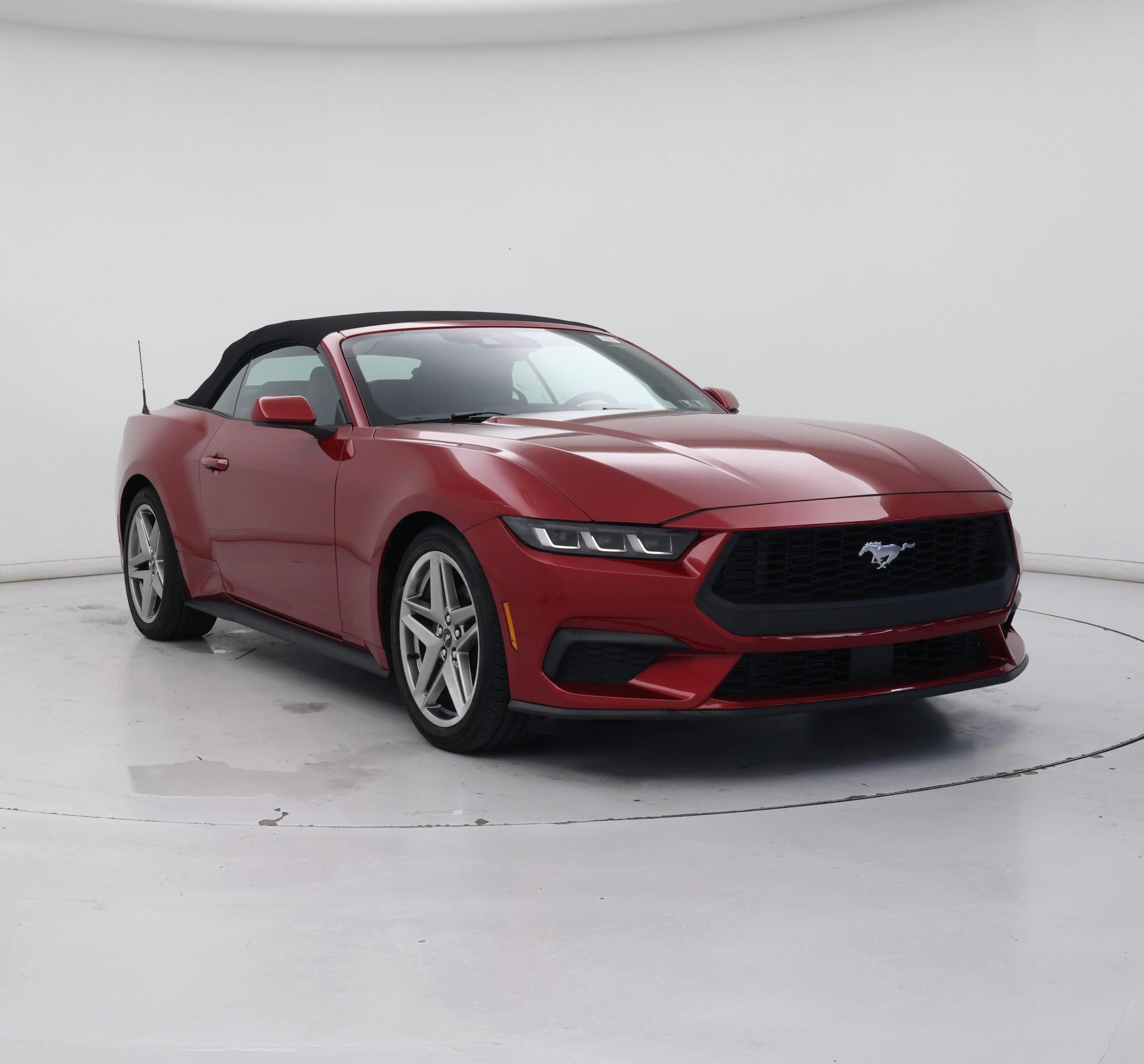 Red 2024 Ford Mustang Convertible Rear-Wheel Drive Automatic