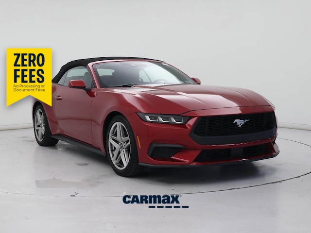 Red 2024 Ford Mustang Convertible Rear-Wheel Drive Automatic
