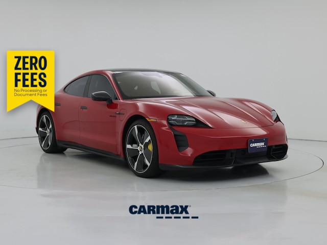 Red 2022 Porsche Taycan Sedan All-Wheel Drive Automatic