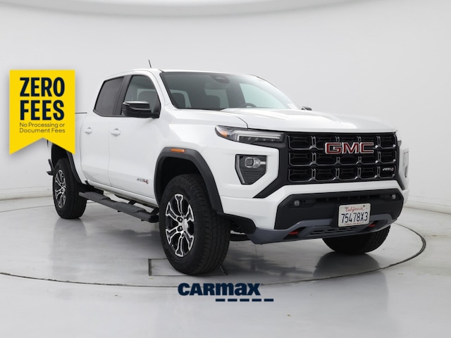 White 2023 GMC Canyon Pickup Truck Four-Wheel Drive Automatic