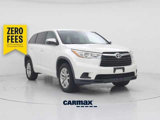White 2016 Toyota Highlander SUV / Crossover Front-Wheel Drive Automatic