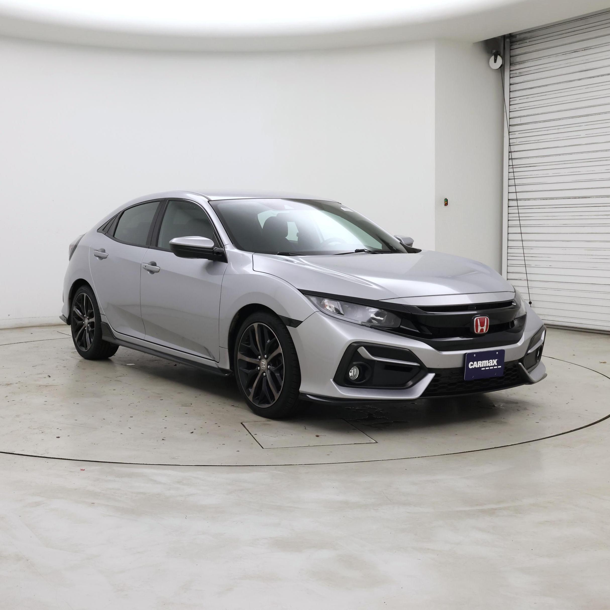 Silver 2021 Honda Civic Hatchback Hatchback Front-Wheel Drive Automatic