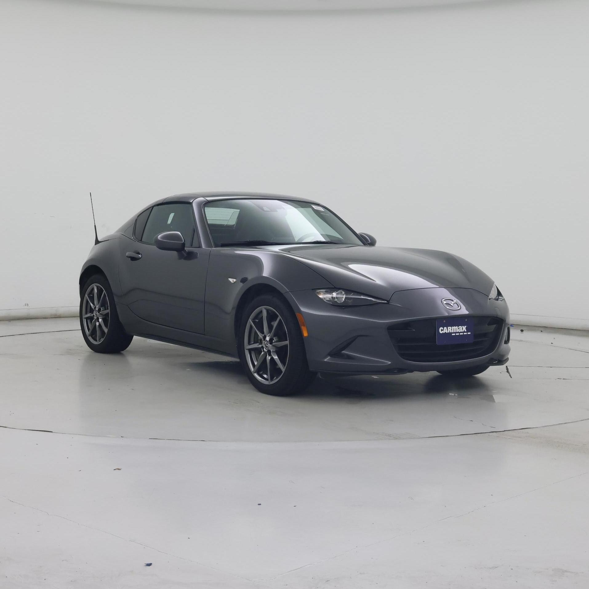Gray 2017 Mazda MX-5 Miata Convertible Rear-Wheel Drive Manual