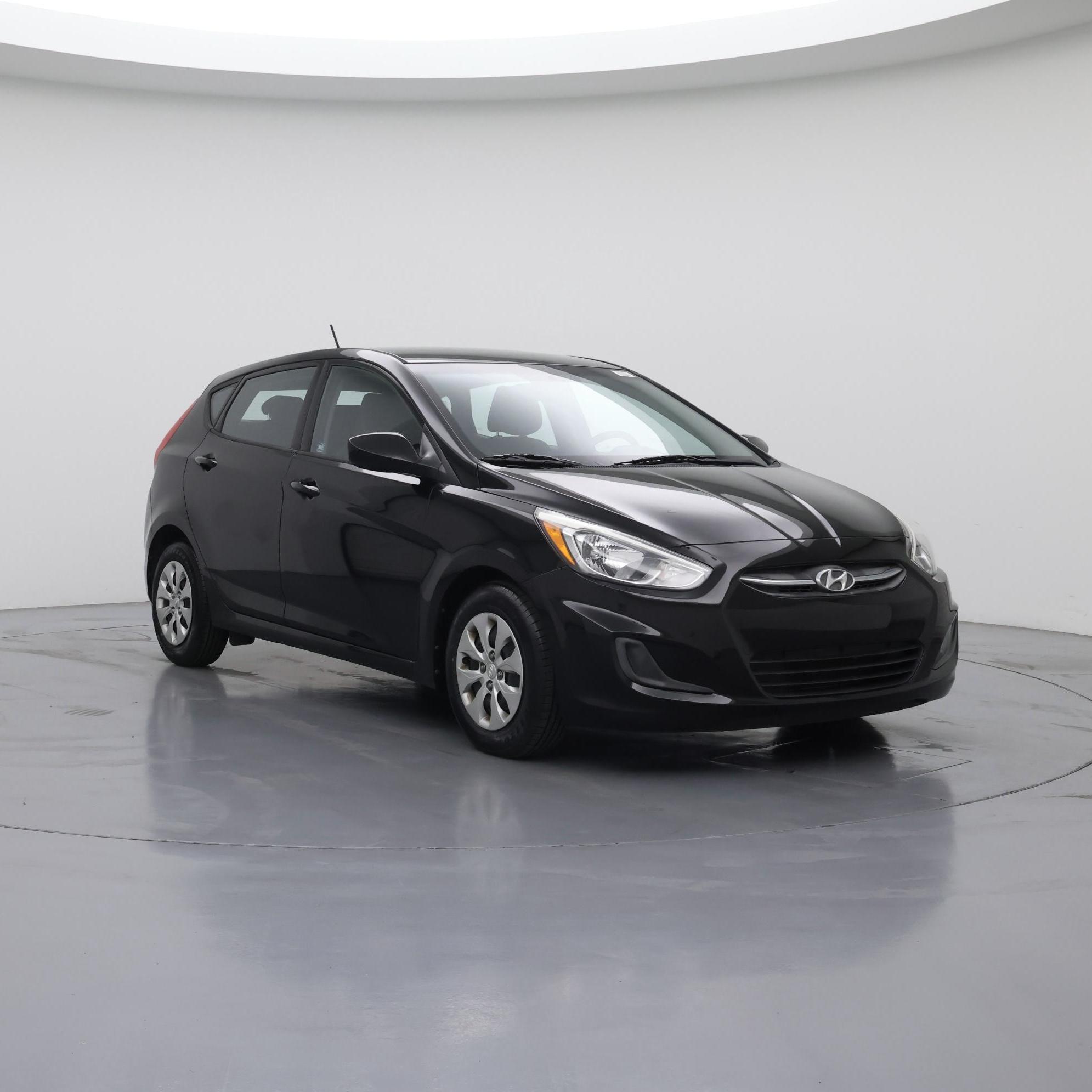 Black 2016 Hyundai Accent Hatchback Front-Wheel Drive Automatic
