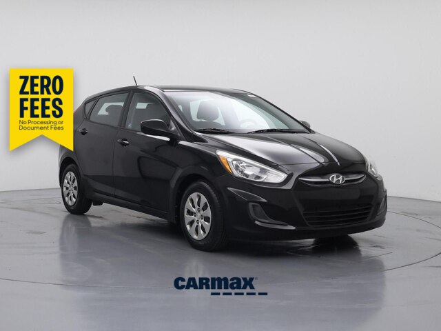 Black 2016 Hyundai Accent Hatchback Front-Wheel Drive Automatic