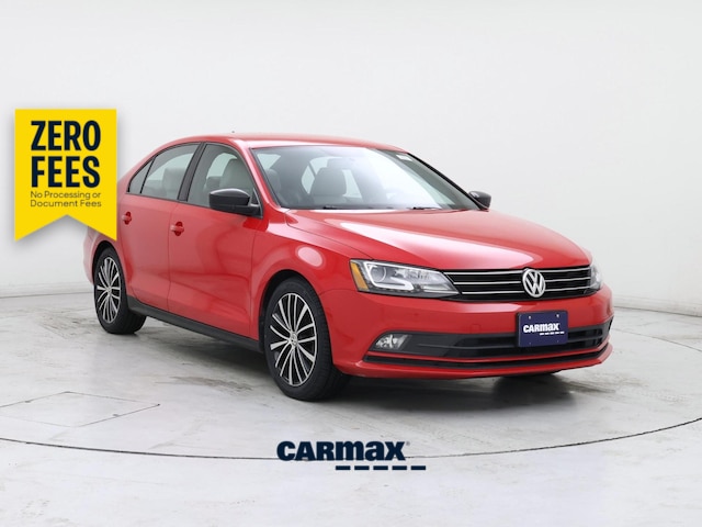 Red 2016 Volkswagen Jetta Sedan Front-Wheel Drive Automatic