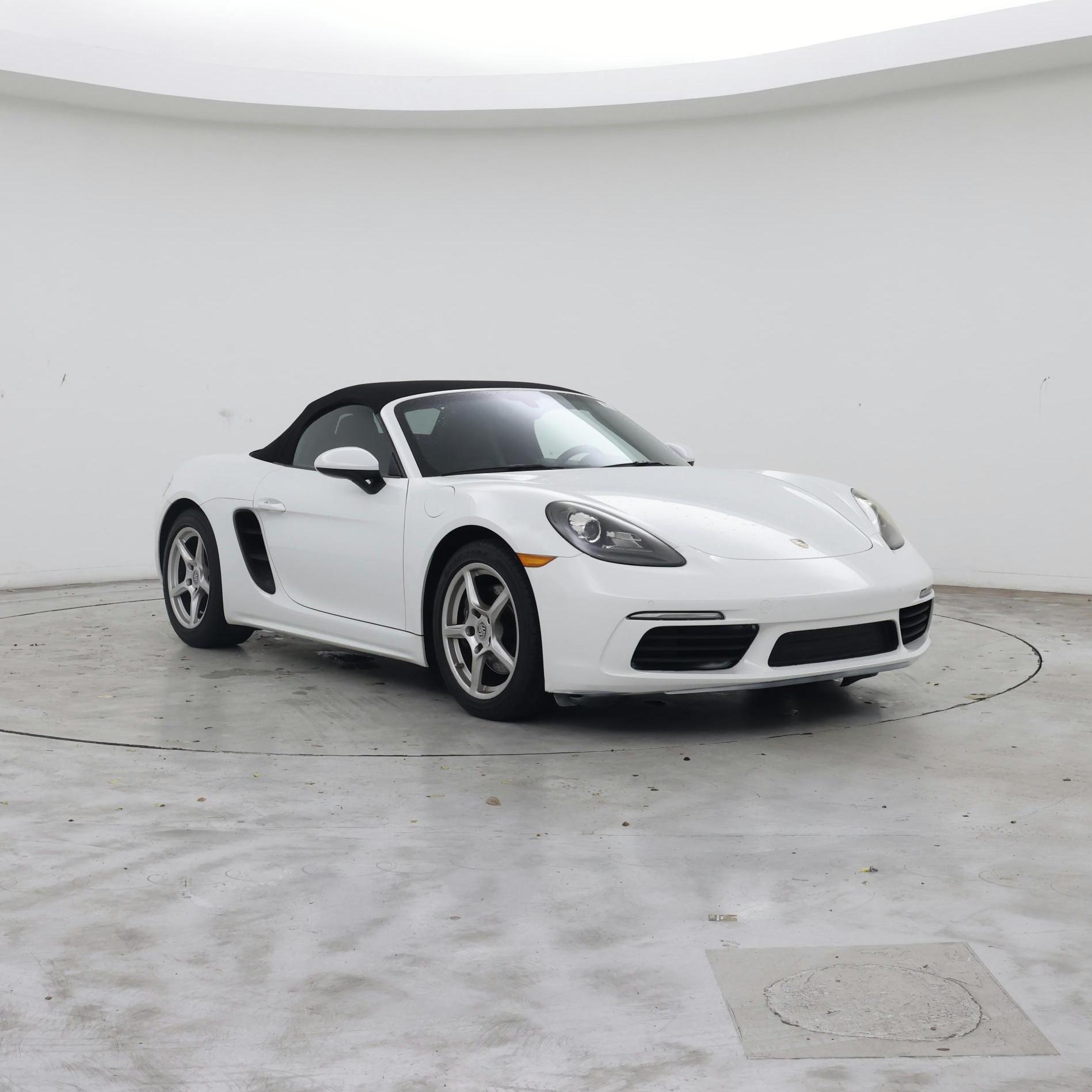 White 2017 Porsche 718 Boxster Convertible Rear-Wheel Drive Manual