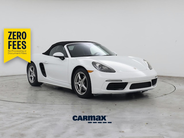 White 2017 Porsche 718 Boxster Convertible Rear-Wheel Drive Manual