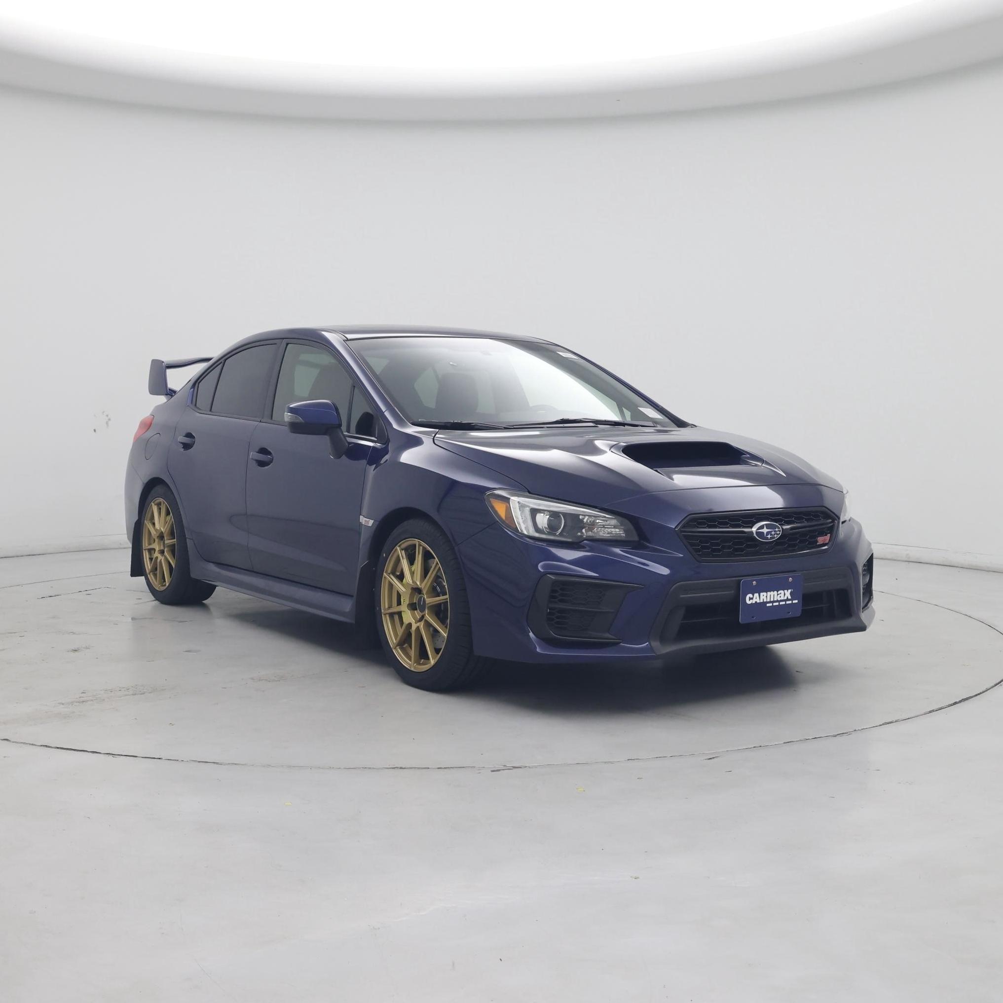 Blue 2020 Subaru WRX STI Sedan All-Wheel Drive Manual