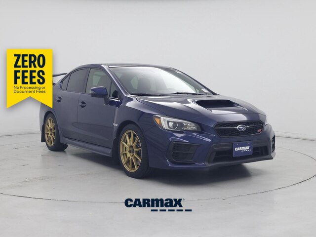 Blue 2020 Subaru WRX STI Sedan All-Wheel Drive Manual