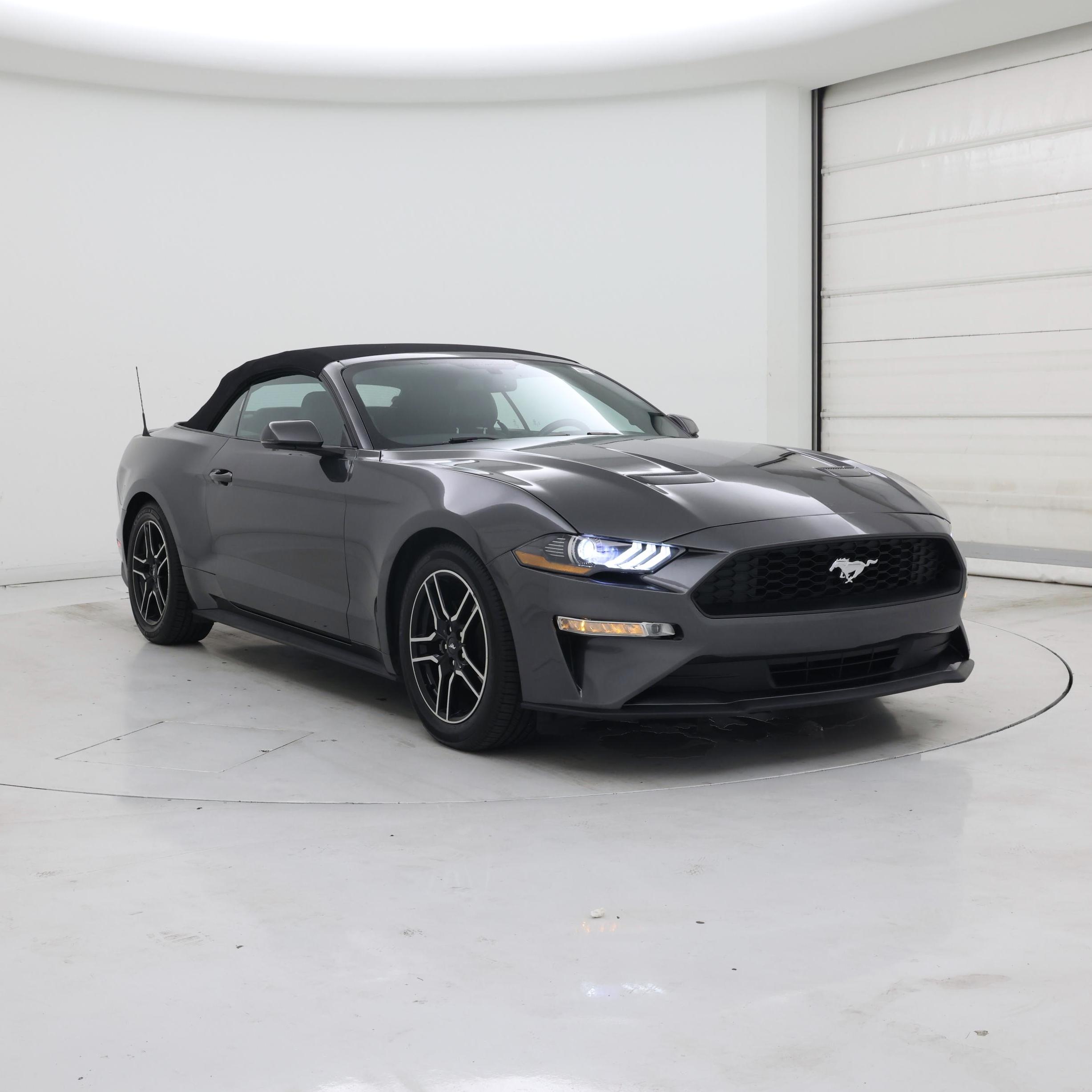 Gray 2020 Ford Mustang Convertible Rear-Wheel Drive Automatic
