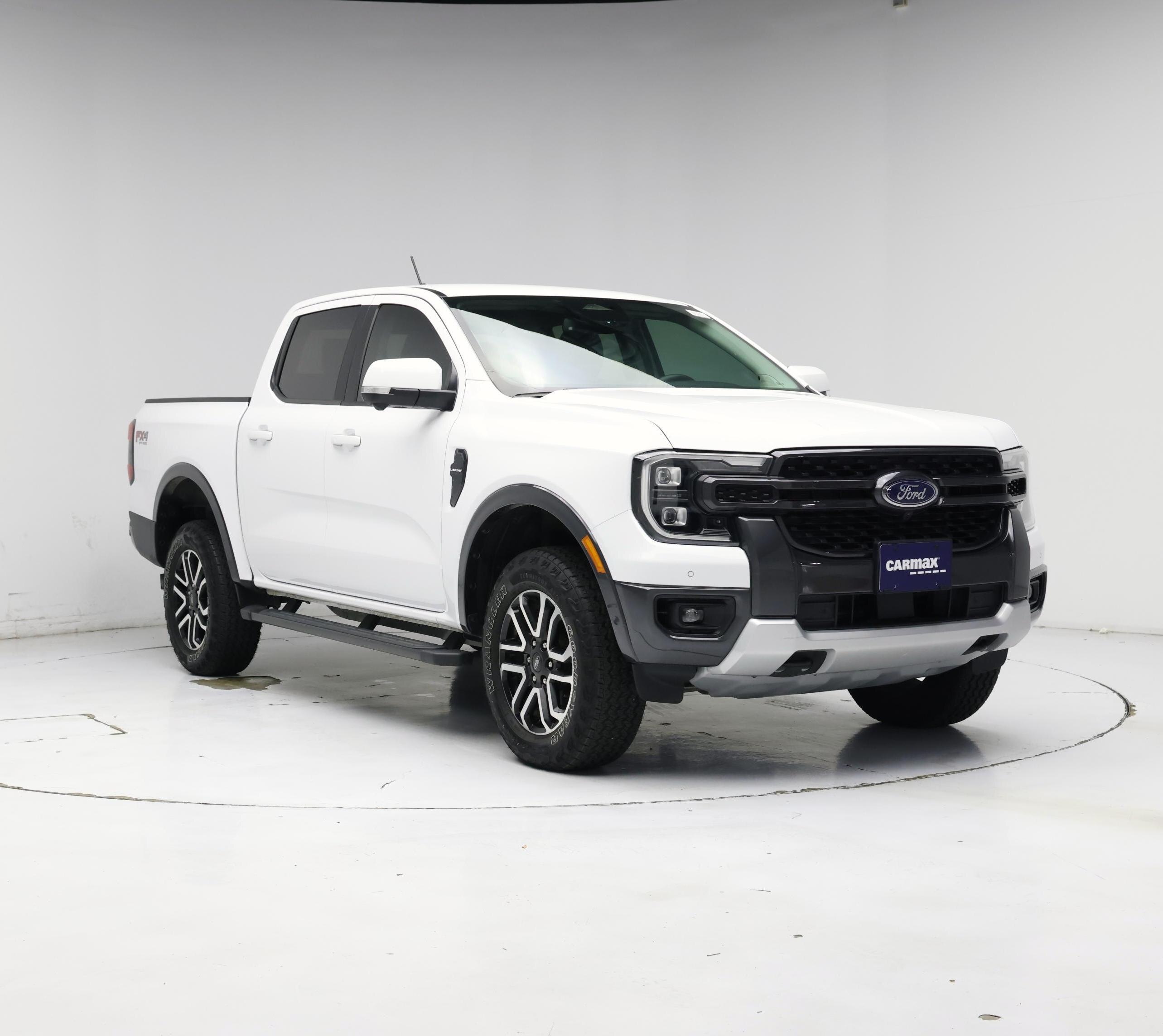 White 2024 Ford Ranger Pickup Truck Four-Wheel Drive Automatic