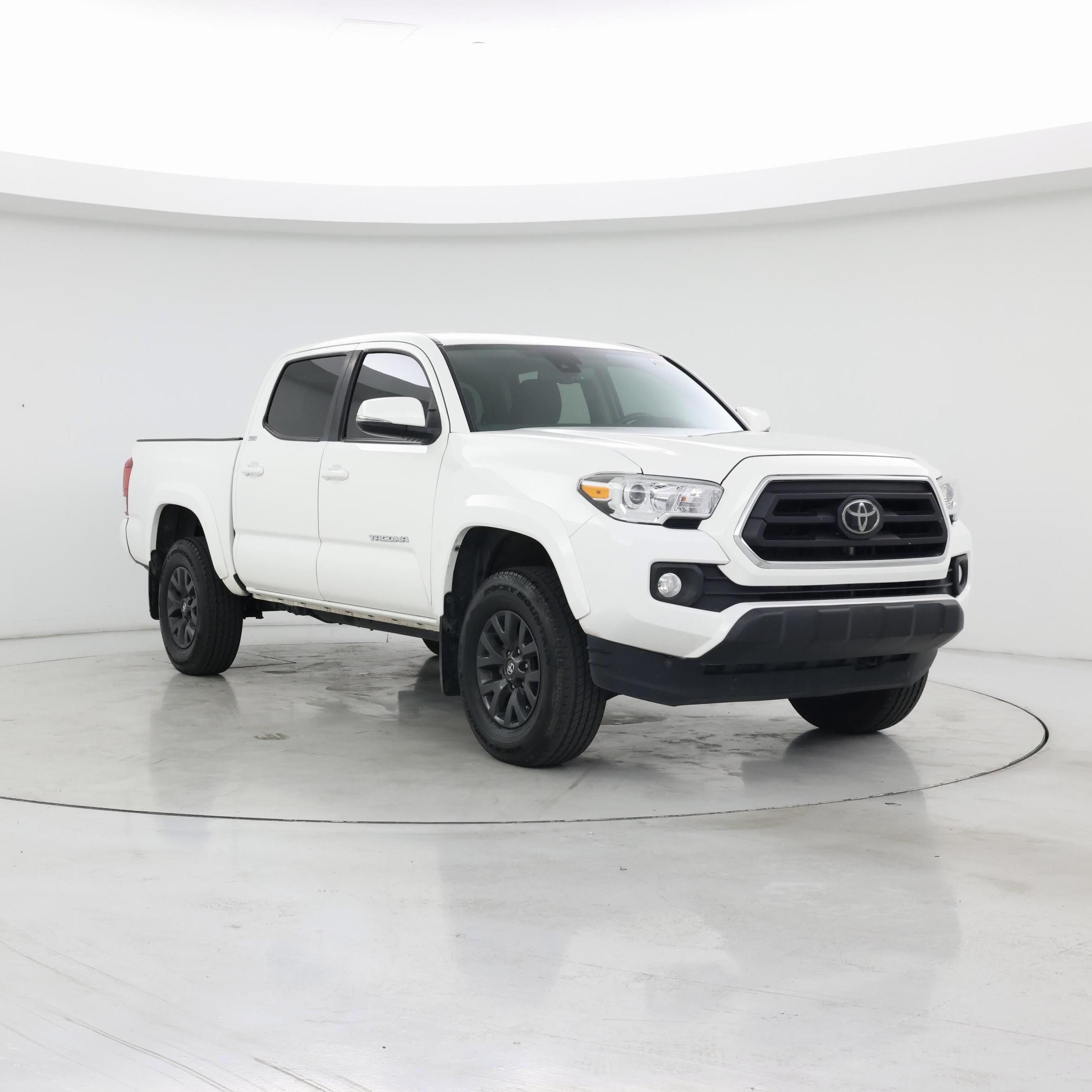 White 2022 Toyota Tacoma Pickup Truck Four-Wheel Drive Automatic